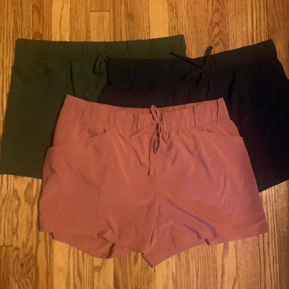 Set of Three athletic Shorts. Target all in motion.